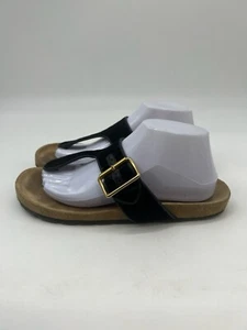Sandalias de tanga de terciopelo negras para mujer Prada talla 39,5 hechas en Italia - Imagen 1 de 11