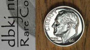 1961 (P) Proof Silver Roosevelt Dime 10¢ - Choice to Gem Proof - Picture 1 of 3