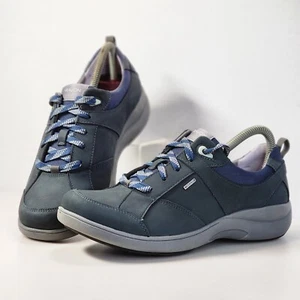 Aravon Rev Stridarc Waterproof Lace Up Sneaker Womens Size 8.5 Stone Blue - Picture 1 of 11