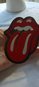 Rolling Stones Zunge Logo 4,25 Zoll Metall Metallic Aufkleber-Beschreibung lesen - Bild 1 von 3