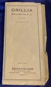 RP3664 Vtg Grand & Toy Orillia ON Map Sheet No. 31 - Bild 1 von 5