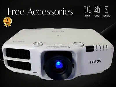 Epson PowerLite Pro G6070W 3LCD Projector 5500 Lumens HD HDMI + 1 Year Warranty! - Image 1 of 4