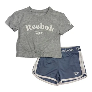 Conjunto de pantalones cortos Reebok Active 2 piezas para niñas talla 4, 5, 6, 6X, 7, 8, 10, 12 - Imagen 1 de 1