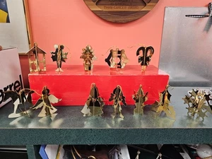 Vintage Danbury Mint Gold Christmas Ornament Set of 11 - 1978 Original Box - Picture 1 of 7