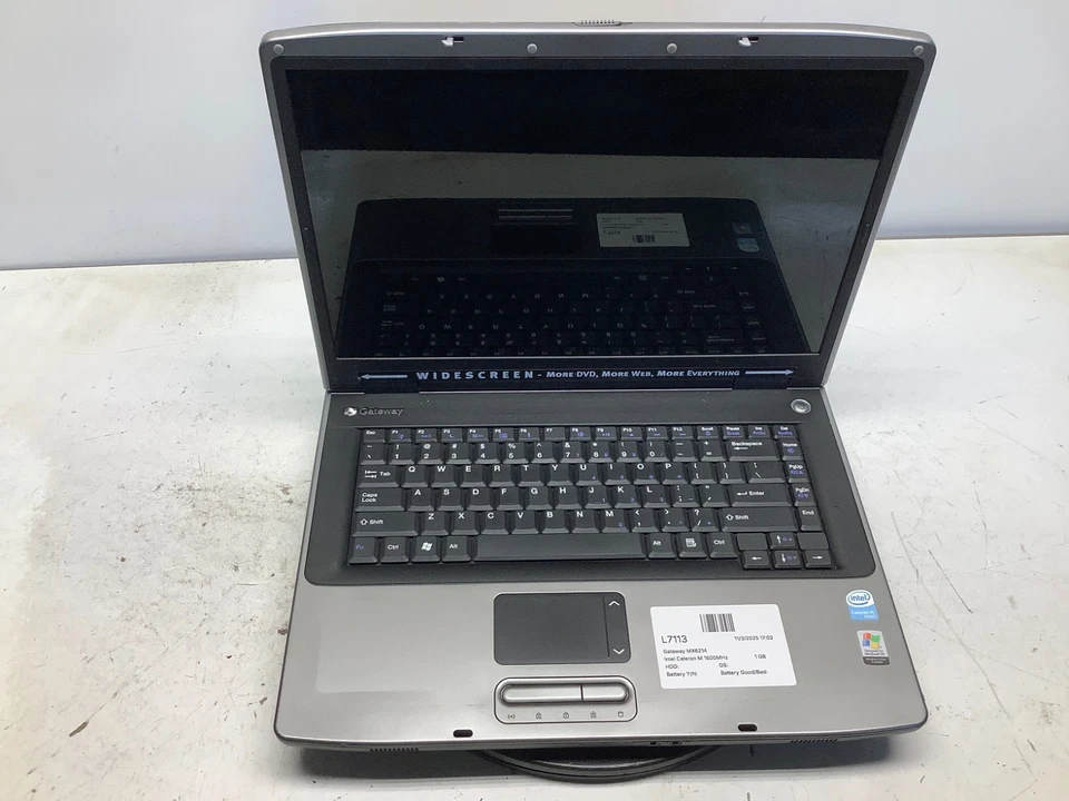 Gateway MX6214 Intel Celeron M 1600 МГц 1 ГБ без жесткого диска - Изображение 1 из 4