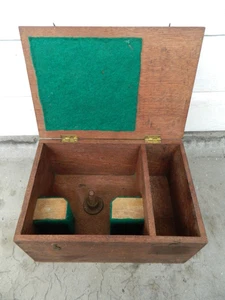 Vintage Mahagoni Holz Automobil/Industrie/Wissenschaftliche Instrumentenbox - leer. - Bild 1 von 9