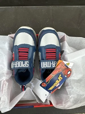 Boy's Youth Marvel Spider-Man Light Up ,    Shoes - SIZE  12 New With Tags - Image 1 of 3