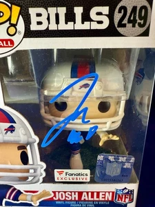 JOSH ALLEN SIGNED FUNKO #249 BILLS #17 NFL HOLO w/COA (TSA) + FREE SHIP! - Picture 1 of 10