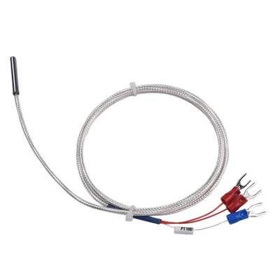 Accurate PT100 Temperature Sensor Probe 3 Insulating Prongs 3 3ft Cable - Image 1 of 4