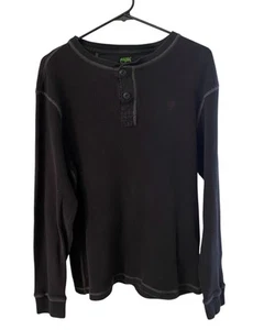 Timberland Hombres Pullover Cuello Redondo Botón Manga Larga Térmico Tejido Waffle Algodón L - Imagen 1 de 6