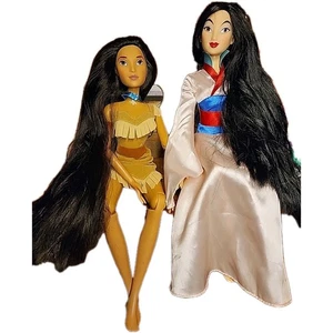 Disney Store exklusive singende Pocahontas und Mulan 17 Zoll Puppe ohne Karton ** getestet ** - Bild 1 von 22