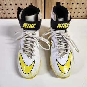Scarpe da calcio Nike Force Savage Shark BG bianche gialle taglia US 4,5Y squadra scuola - Foto 1 di 10