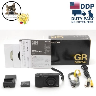 [ MINT in Box ] Ricoh GR Digital 8.1MP Compact Digital Camera Black From JAPAN - Image 1 of 4
