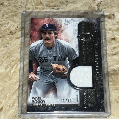 2016 Topps Tier One Tier One Relics  Wade Boggs /75 Red Sox - Image 1 of 3