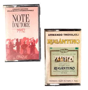 2 MUSICASSETTE RUGANTINO ARMANDO TRAVAJOLI - NOTE D'AUTORE MUSICA INTERNAZIONALE - Picture 1 of 3
