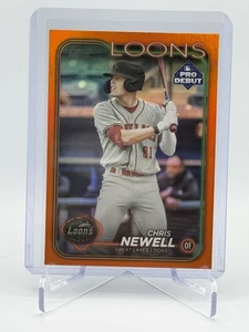 2024 Topps Pro Debut Orange Foil 17/25 Chris Newell #PD-100 - Picture 1 of 2