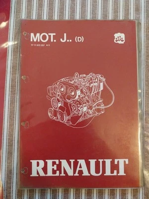 Manuel Reparation RENAULT Mot J Moteur 852 J8S D R 18 20 30 Jeep Trafic Diesel - Photo 1/4