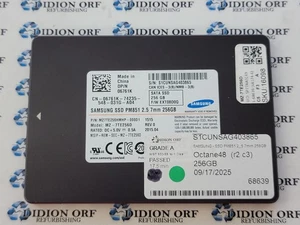 SAMSUNG PM851 256GB 2.5" SATA SSD MZ-7TE256D, Grade A, SKU 16098 - Picture 1 of 2