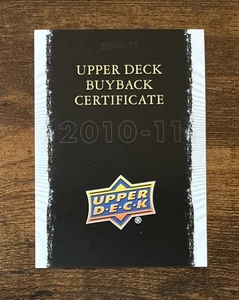 2010-11 Upper Deck Buyback Certificate Hockey SSP - Picture 1 of 2