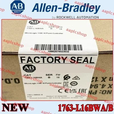 Factory Sealed NEW PLC 1763-L16BWA/B MicroLogix 1100 16 Point Controller - Image 1 of 4