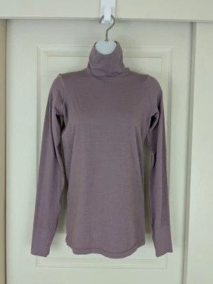 Athleta Fitted Turtleneck Base Layer Wool Blend Long Sleeve Shirt Women's Medium - Image 1 of 4
