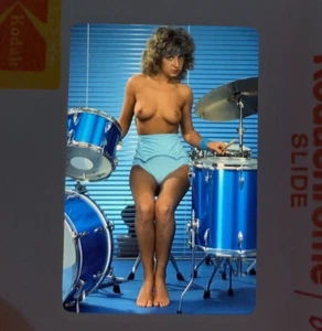 Vintage Nude 35mm Transparency Slide of Pin-up Pretty Girl Model N9121 - Imagen 1 de 1