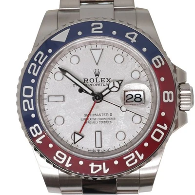 Nuevo reloj Rolex 126719BLRO GMT-Master II 2024 oro blanco 18K cerámica meteorito Foto 1 de 4