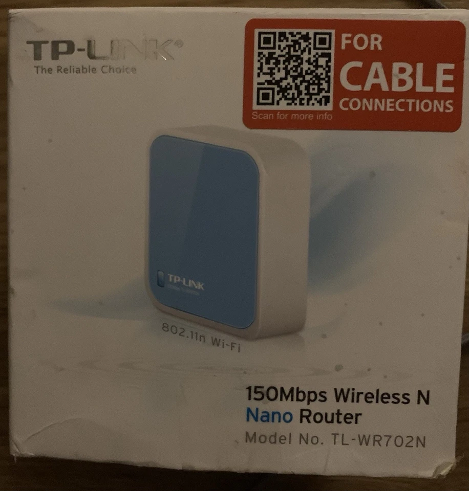 TP-LINK 150Mbps Nano Router - Model TL-WR702N - Image 1 of 1