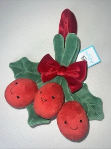 Jellycat Amuseables Stechpalme Spielzeug Weihnachten Winter rot Deko Ornament Geschenk Fehler - Bild 1 von 7
