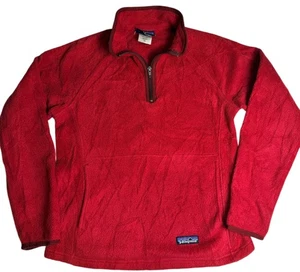Pullover Patagonia Synchilla para mujer XS rojo polar 1/4 cremallera Snap-T senderismo - Imagen 1 de 8