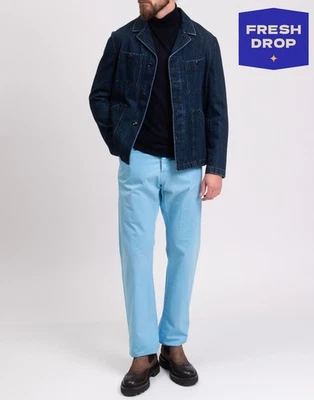 PVP €733 THE GIGI Chaqueta Denim IT48 US38 M Un solo pecho Hecha en Italia Foto 1 de 4