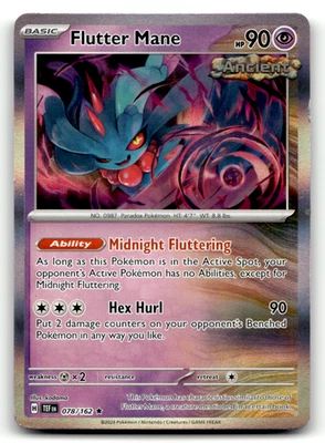 Flutter Mane 078/162 Holo Rare SV05: Temporal Forces LP - Image 1 of 2