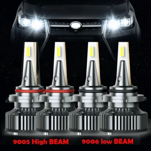 Combo 9005+9006 16000LM CANBUS LED Headlight Kit High Low Beam Bulbs 6500K White - Bild 1 von 9