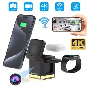 4K HD 1080P Wireless Mobile Phone Charger Camera WIFI Home Security Camera DVR - Picture 1 of 27