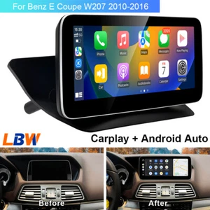 10.25'' Car Linux Screen Navi Carplay Radio Stereo For Benz E Coupe W207 2010-16 - Imagen 1 de 12