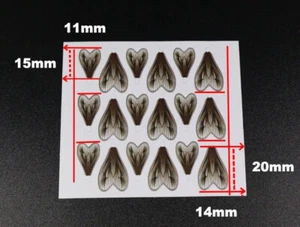 Fly Tying Realistic Caddis Wings 18 Pack Amazing Detail - Picture 1 of 4
