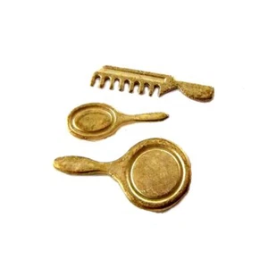 Dolls House Dressing Table Accessory Mirror, Brush & Comb Set - Picture 1 of 8