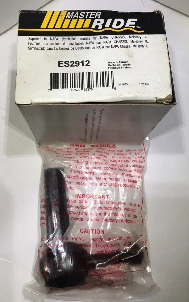 NAPA Part # ES2912 Steering Tie Rod End Outer Chevy Oldsmobile Buick GM Cutlass - Image 1 of 4