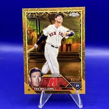 2023 Topps Chrome Gilded TED WILLIAMS Gold Etch Refractor #'d 99 BL1