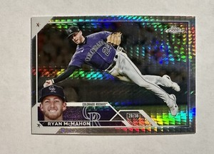 2023 Topps Chrome Prism Refractor 70 Ryan McMahon - Colorado Rockies