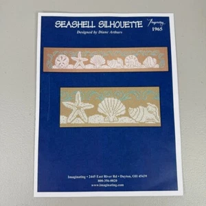 Fantasievolle Muschel Silhouette Kreuzstich Muster Karte 1965 Strand Maritim - Bild 1 von 4