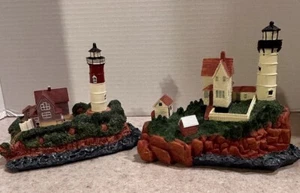 New Vintage Lighthouse Beach home decor resinwear statues 1990’s New In Box - Picture 1 of 10