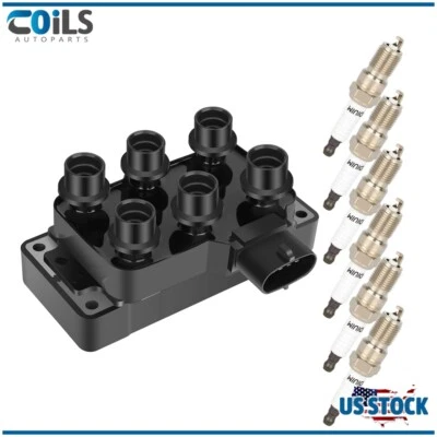 Ignition Coil & Spark Plugs Fit For Ford Ranger 2001-2011 Mustang 2005-2010 4.0L - Image 1 of 4