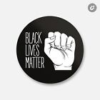 Des vies noires comptent justice pour Floyd Fist | aimant décoratif rond 4'' x 4'''