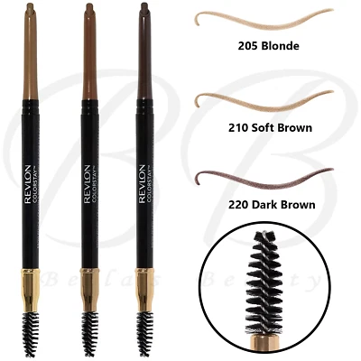 REVLON Colorstay Long Lasting Eyebrow Pencil with Spoolie Brush *CHOOSE SHADE* - Image 1 of 4