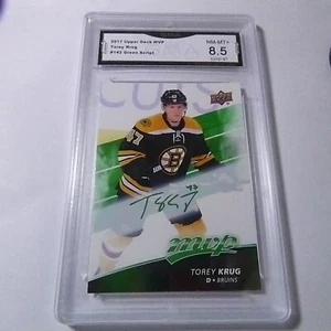 TOREY KRUG BRUINS 2017 OBERDECK MVP GRÜNES SCHRIFT # 142 BEWERTET 8,5 L@@K - Bild 1 von 2