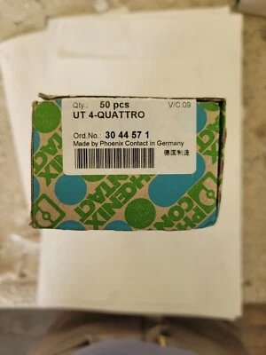 NEW PHOENIX CONTACT 3044571 UT 4 QUATTRO ( LOT 0F 30) - Image 1 of 2