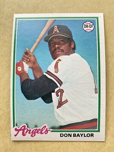 1978 Topps Don Baylor California Angels-Nice Card -Sharp Corners!!!