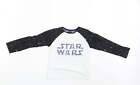 NEXT Boys White Spotted Cotton Basic T-Shirt Size 5 Years Roll Neck - STAR WARS