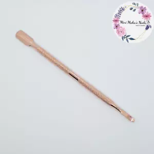 1PC Stainless Steel Rose Gold Cuticle Pusher Remover Spoon-end Manicure Pedicure - Picture 1 of 5